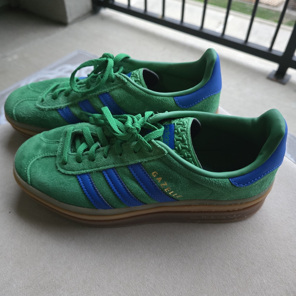 Adidas Green Suede Gazelle Sneakers